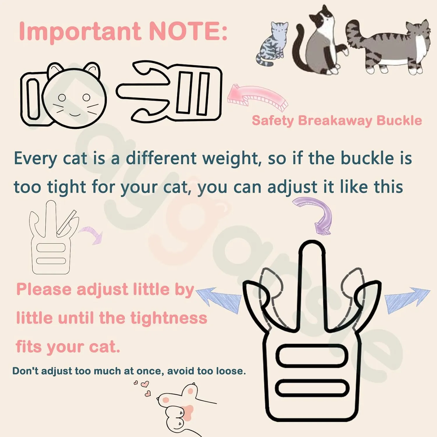 2 Pack Cotton Breakaway Cat Collars with Bell Flower Pendant Kitty Kitten Collars Pink Purple Collar for Female Girl Cats Male Boy Cats