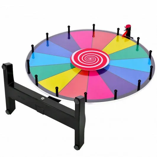 24" Editable 14 Slot Fortune Spinning Game Tabletop