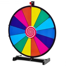 24" Editable 14 Slot Fortune Spinning Game Tabletop