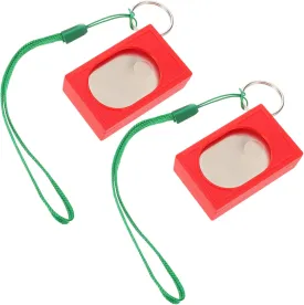 2pcs Dog Trainer Dog for Training Puppy Clicker Dogs Cats Stop Cat Clicker Dog Barking Clicker Dog Clicker Training Words Dog Training Accessory Puppy Training Indoor Red Plastic