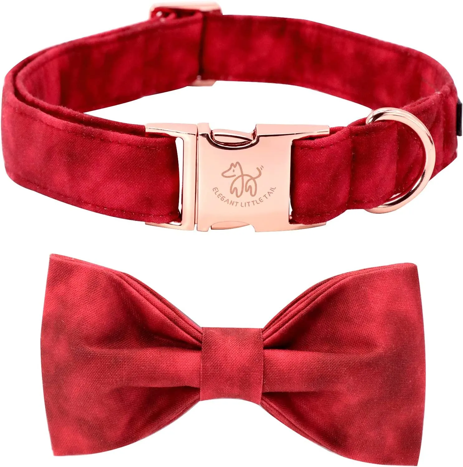 Adjustable Dog Collar with Bowtie
