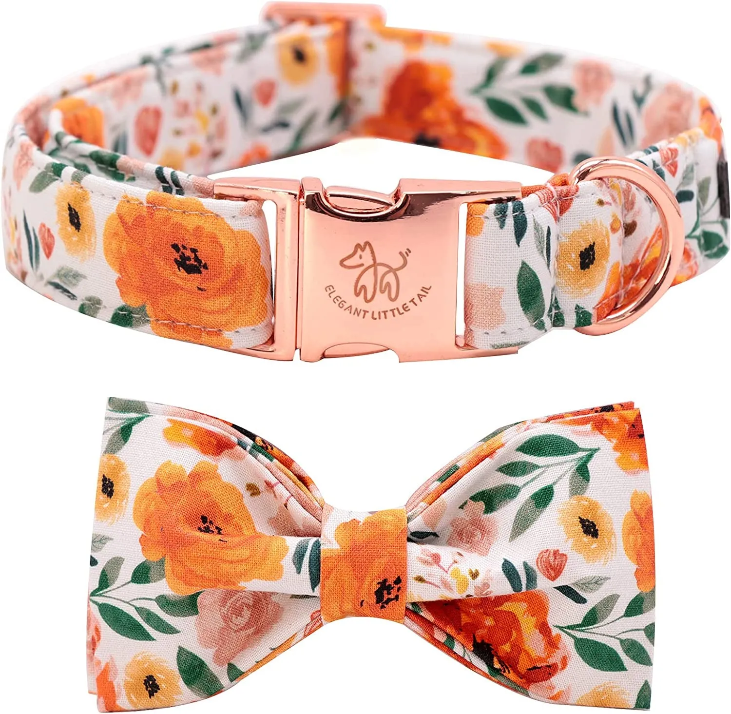 Adjustable Dog Collar with Bowtie