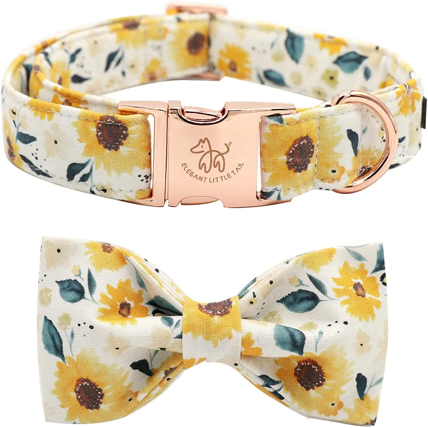 Adjustable Dog Collar with Bowtie