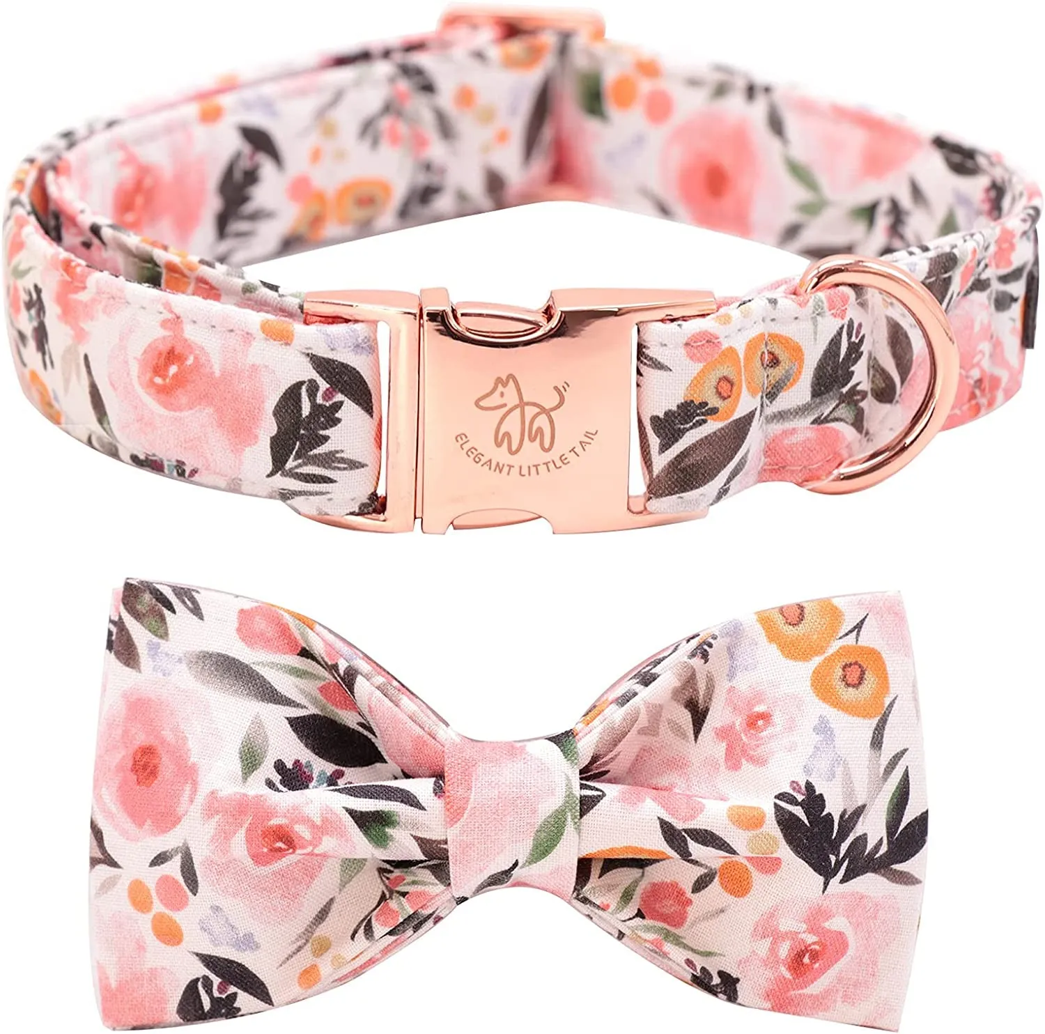 Adjustable Dog Collar with Bowtie