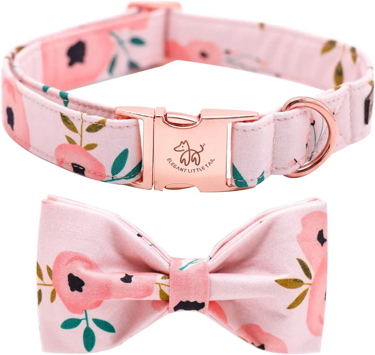 Adjustable Dog Collar with Bowtie
