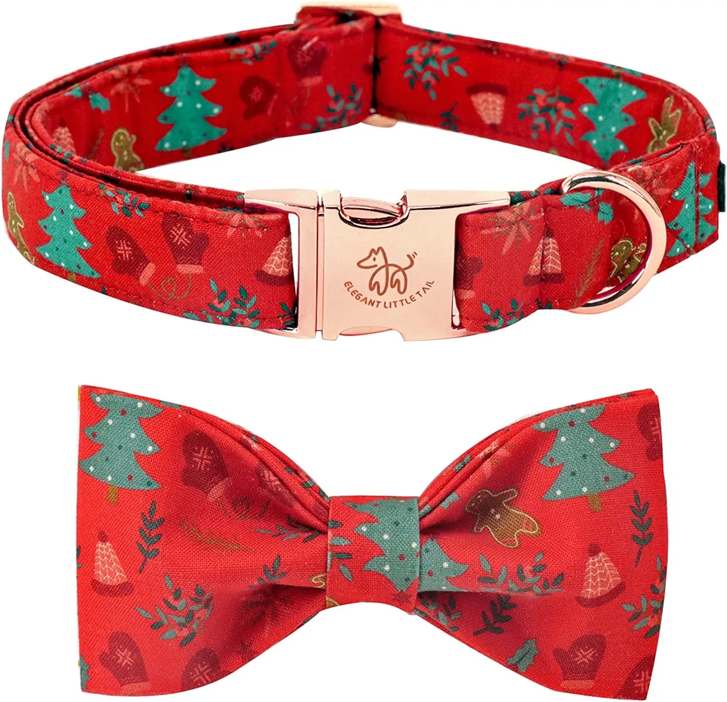 Adjustable Dog Collar with Bowtie