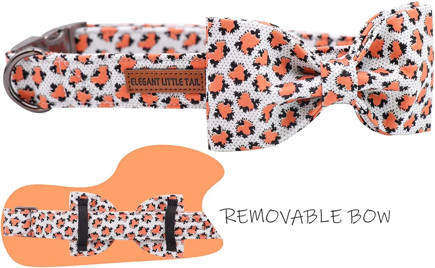 Adjustable Dog Collar with Bowtie