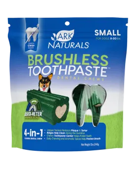 Ark Naturals Brushless Toothpaste Dental Chews for Dogs - Small 12oz