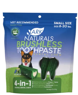Ark Naturals Brushless Toothpaste Dog Chew, Small (8-20lbs)