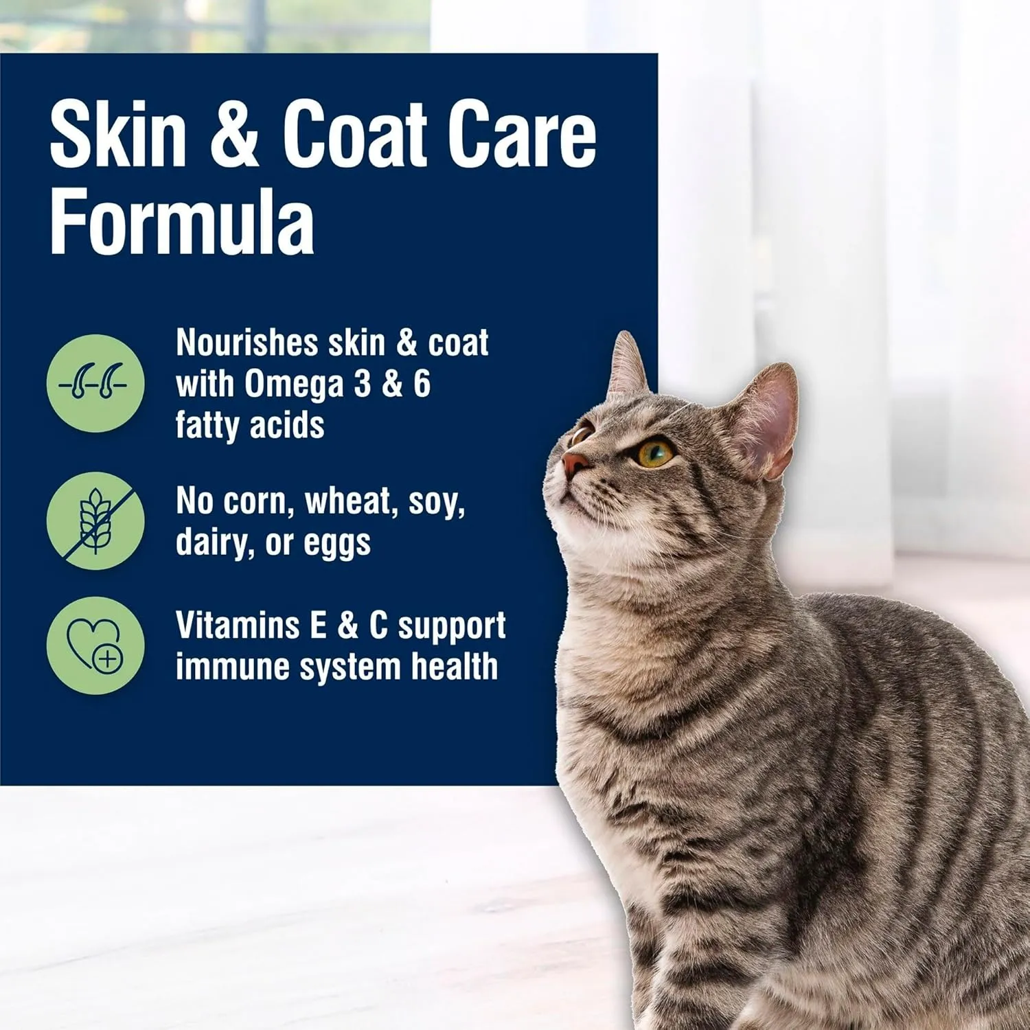 Blue Buffalo True Solutions Skin & Coat Care Natural Dry Cat Food for Adult Cats, Salmon, 3.5-lb. Bag