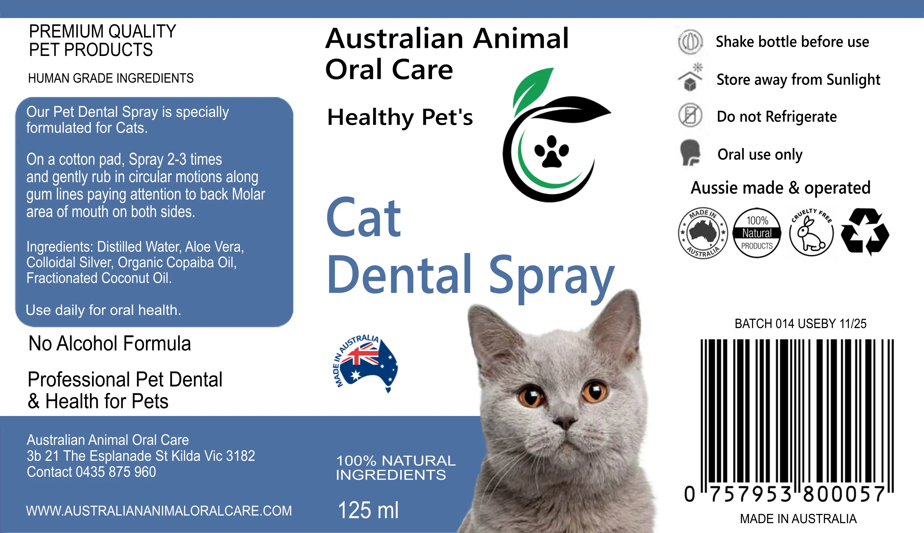Cat Dental Spray