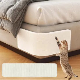 Cat Scratching Mat Sisal Furniture Protector Sofa Cat Scratcher Mat Board Easy to Install Cat Scratching Pad Cat Grinding Claw Care Pad Cat Scratch Couch Cover Guard Sofa (White(60x20cm))