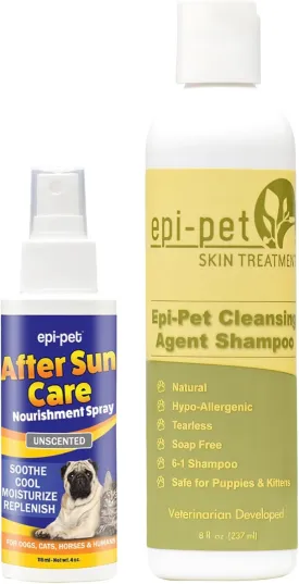 Cleansing Agent Pet Shampoo, 16-Ounce (Pet Shammpoo 8oz  Pet Moisteriser 4oz)