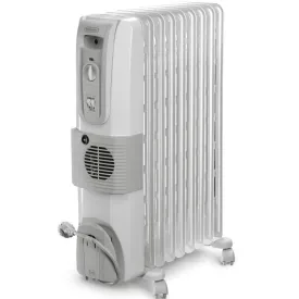 DeLonghi 12 Fins Oil Filled Radiator KH771230 with Fan  Brand From Italy