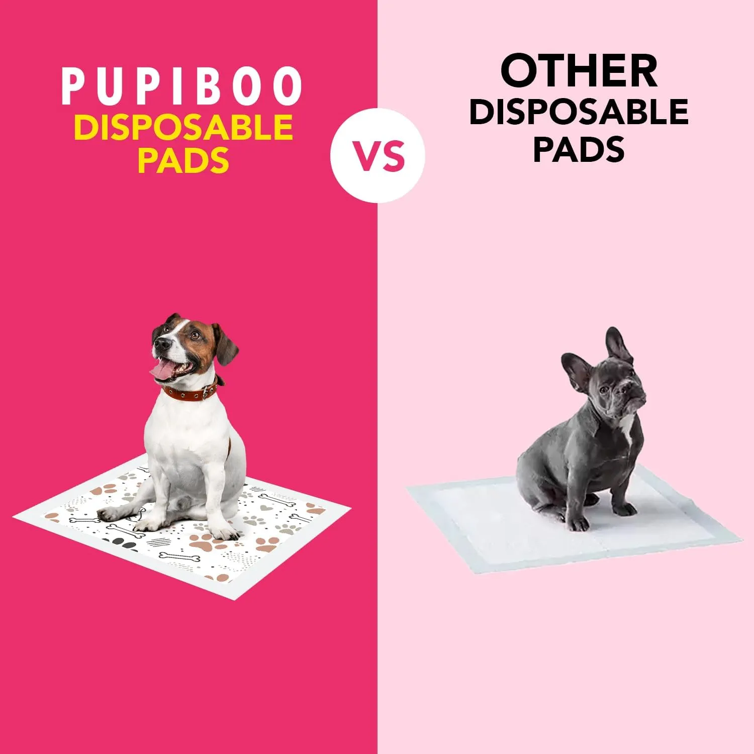 Disposable Dog Training Pads  Highly Absorbent Pee Pads with Quick-Dry Gel, Leak Proof Backing, Pheromonal Attractant for Housebreaking and Indoor Potty Training  23 x 23 in (100 Count)