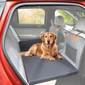 Dog Bed for Car Back Seat Cover, Non-Slip Travel Car Couch for Dog with Comfort Supportive Foam, Custom Fit Backseat Extender Pet Mat Cushion for Sedan, SUV & Truck, Scratch-Proof, Easy Clean