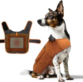 Dog Winter Coat With Heated Adjustable Temperature Waterproof Jacket Pet Sweater for Small Medium Dogs and Cats (Brown, Medium)