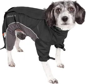 DOGHELIOS 'Blizzard' Full-Bodied Comfort-Fitted Adjustable and 3M Reflective Winter Insulated Pet Dog Coat Jacket w/ Blackshark Technology, X-Small, Black