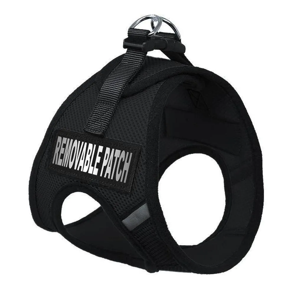 Dogline York Soft Mesh Service Dog Harness   Built-In Hook & Loop Fastener