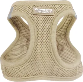 Downtown Pet Supply Step in Dog Harness No Pull, X-Large, Khaki - Adjustable Harness with Padded Mesh Fabric and Reflective Trim - Buckle Strap Harness for Dogs