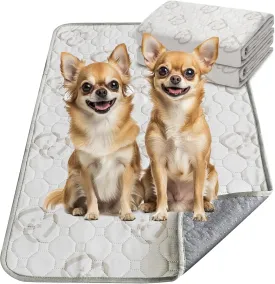 FXW Washable Pee Pads for Dogs, Puppy Pads with Super Absorbent, Specifically Designed for 24inch Cages, Rectangle, 23" x 17", 2 Packs
