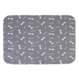 Goofy Tails Reusable Pee Pads for Dogs (Bone Print,90x80cm)