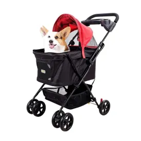 Ibiyaya® Easy Strolling  Pet Pram | Rouge
