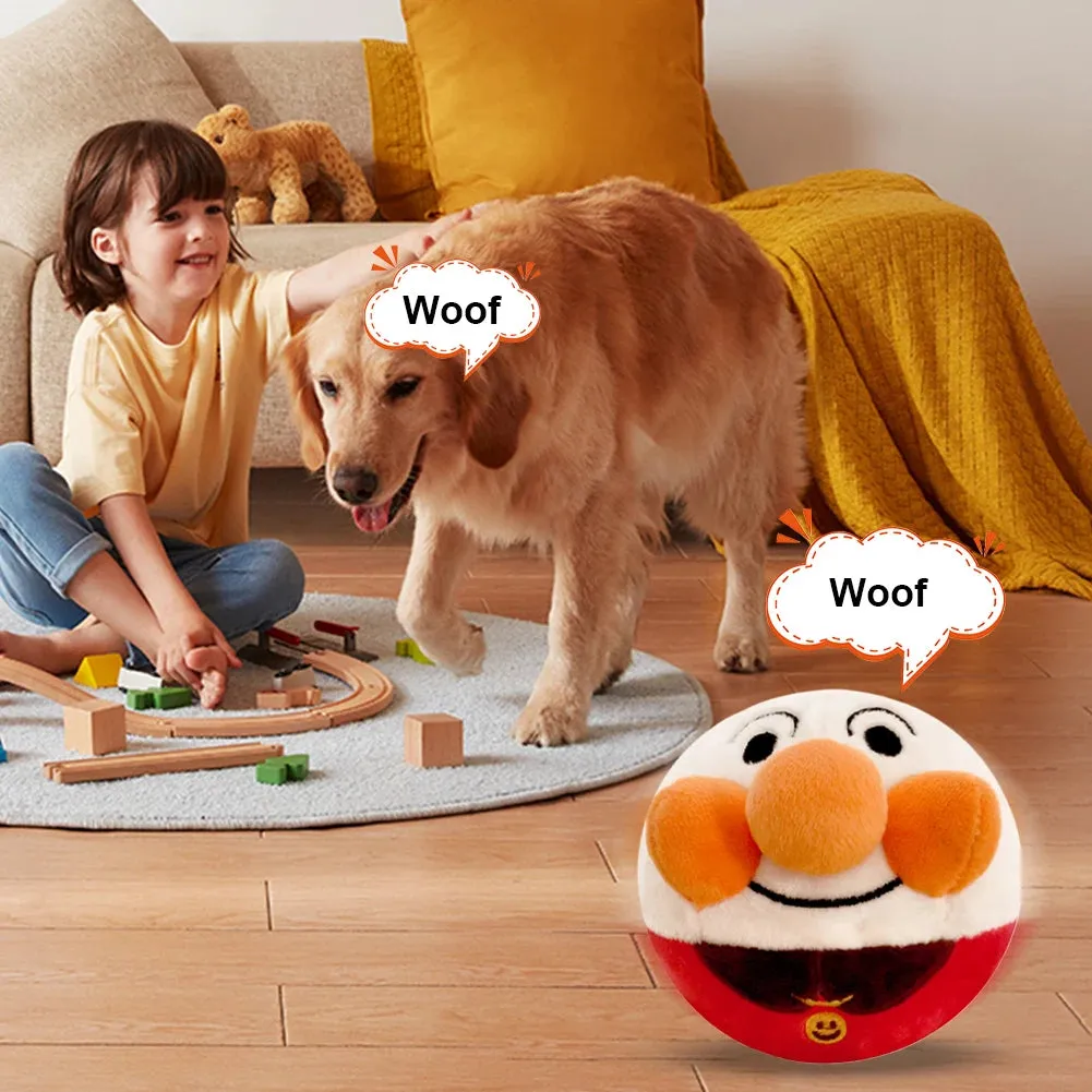 Interactive USB Rechargeable Pet Toy Ball with Sound and Movement