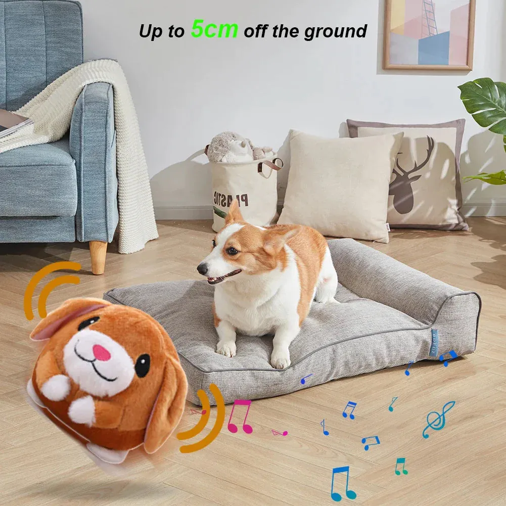 Interactive USB Rechargeable Pet Toy Ball with Sound and Movement