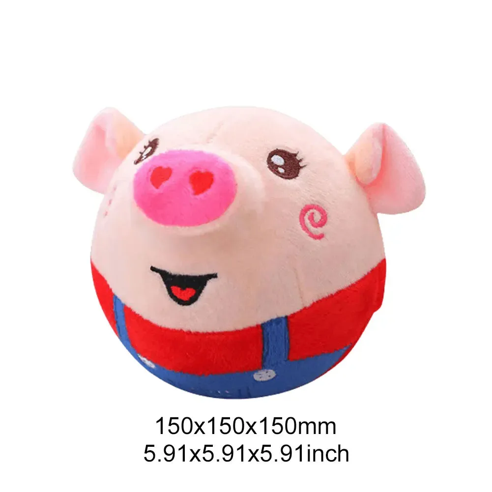Interactive USB Rechargeable Pet Toy Ball with Sound and Movement