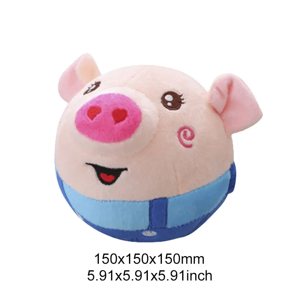 Interactive USB Rechargeable Pet Toy Ball with Sound and Movement
