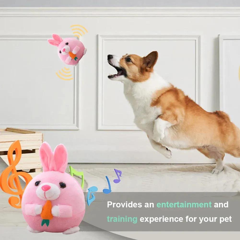 Interactive USB Rechargeable Pet Toy Ball with Sound and Movement