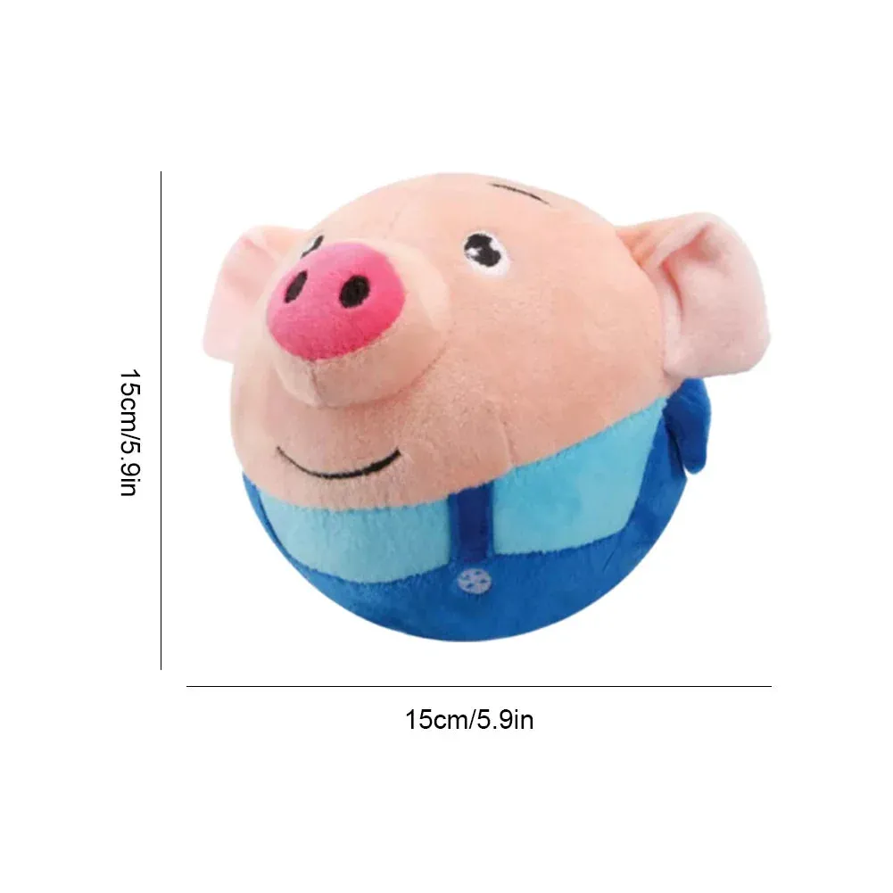 Interactive USB Rechargeable Pet Toy Ball with Sound and Movement