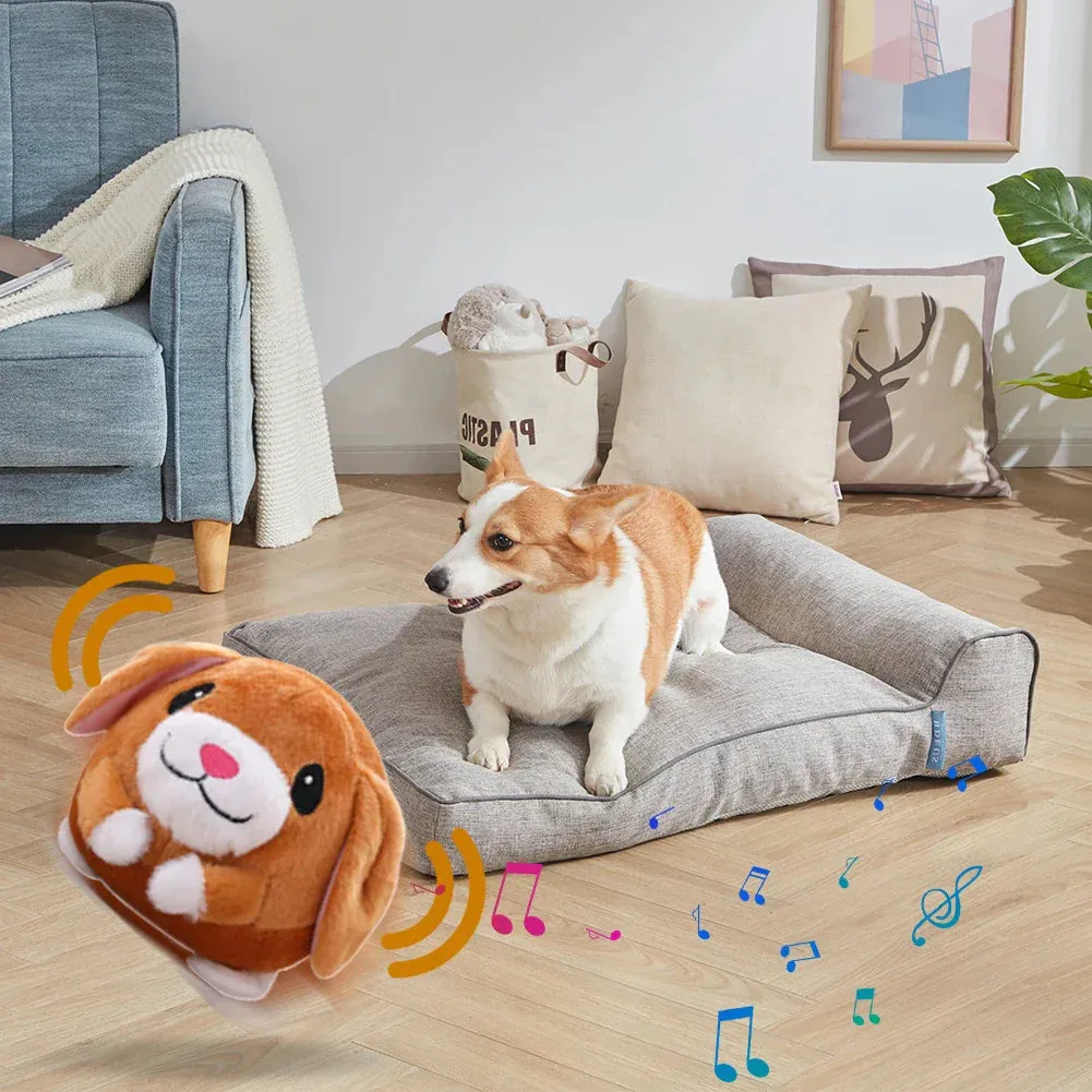 Interactive USB Rechargeable Pet Toy Ball with Sound and Movement