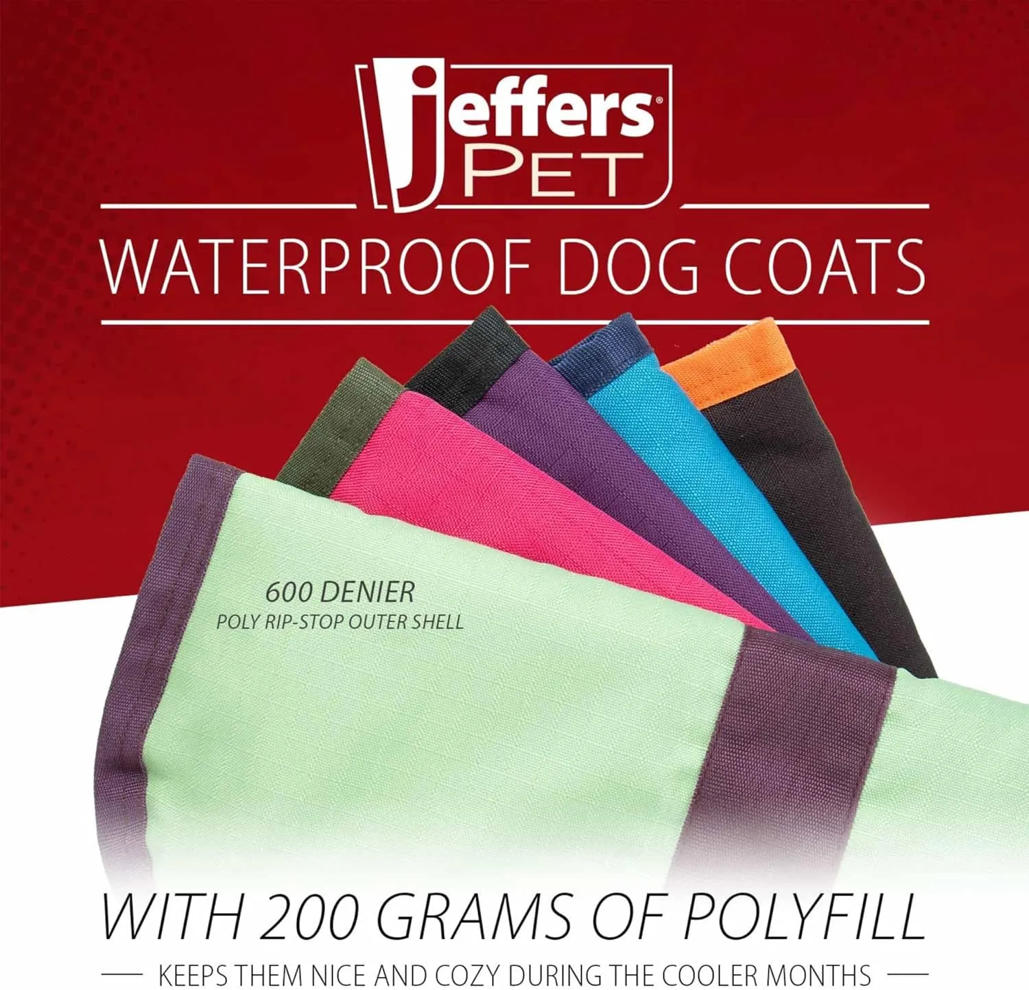 Jeffers Breathe Comfort Ripstop Dog Blanket, Purple/Black, 8" Small - Waterproof, Windproof, Breathable, Durable - Ideal for Outdoor, Indoor, Travel, Machine Washable Insulation