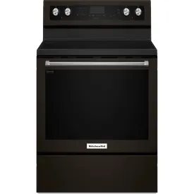 KitchenAid True Convection Range (YKFEG500EBS) - Black Stainless