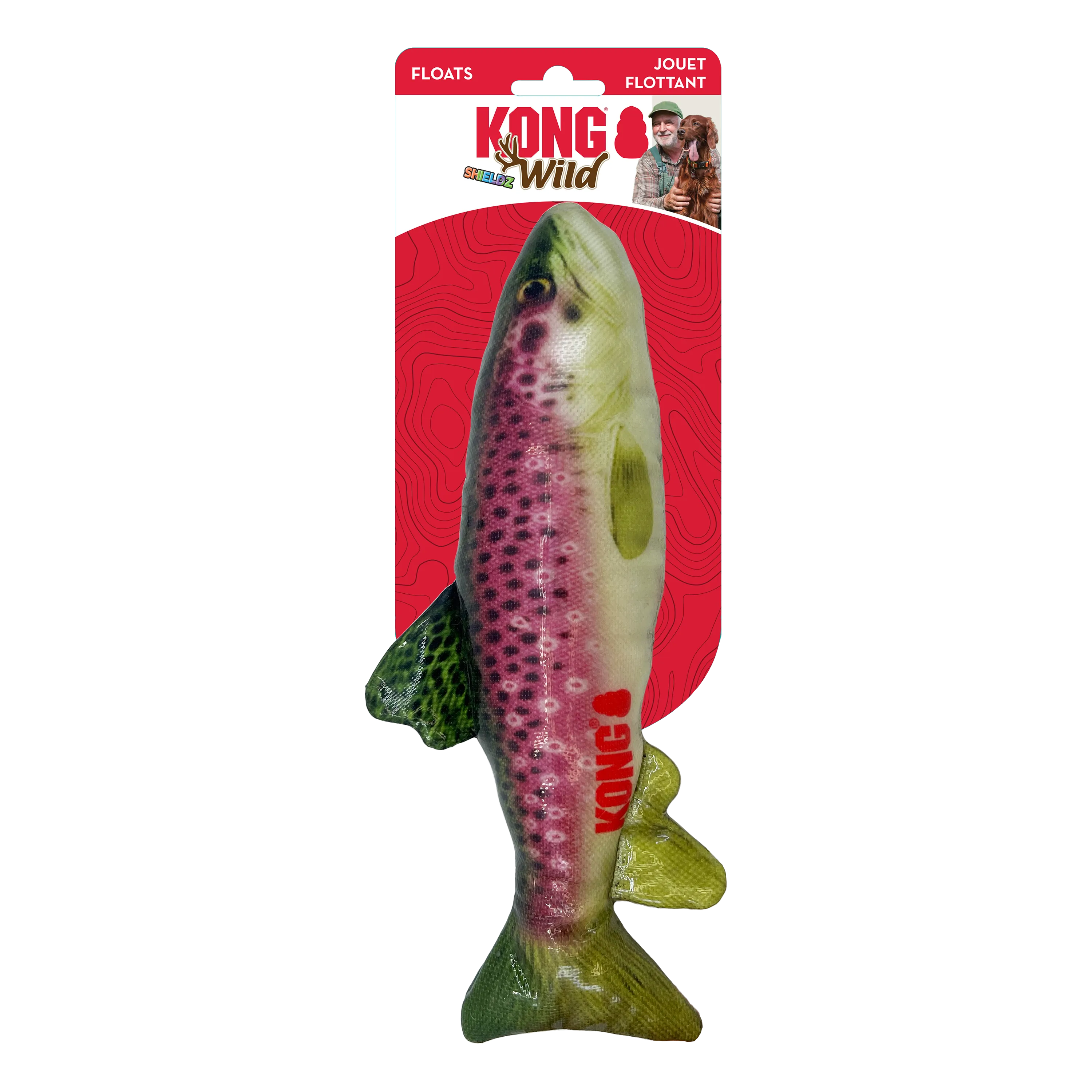 Kong Wild Shieldz Trout, Dog Toy
