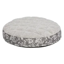 Midwest Round QuietTime Couture Pewter Floral Empress Mattress 28"