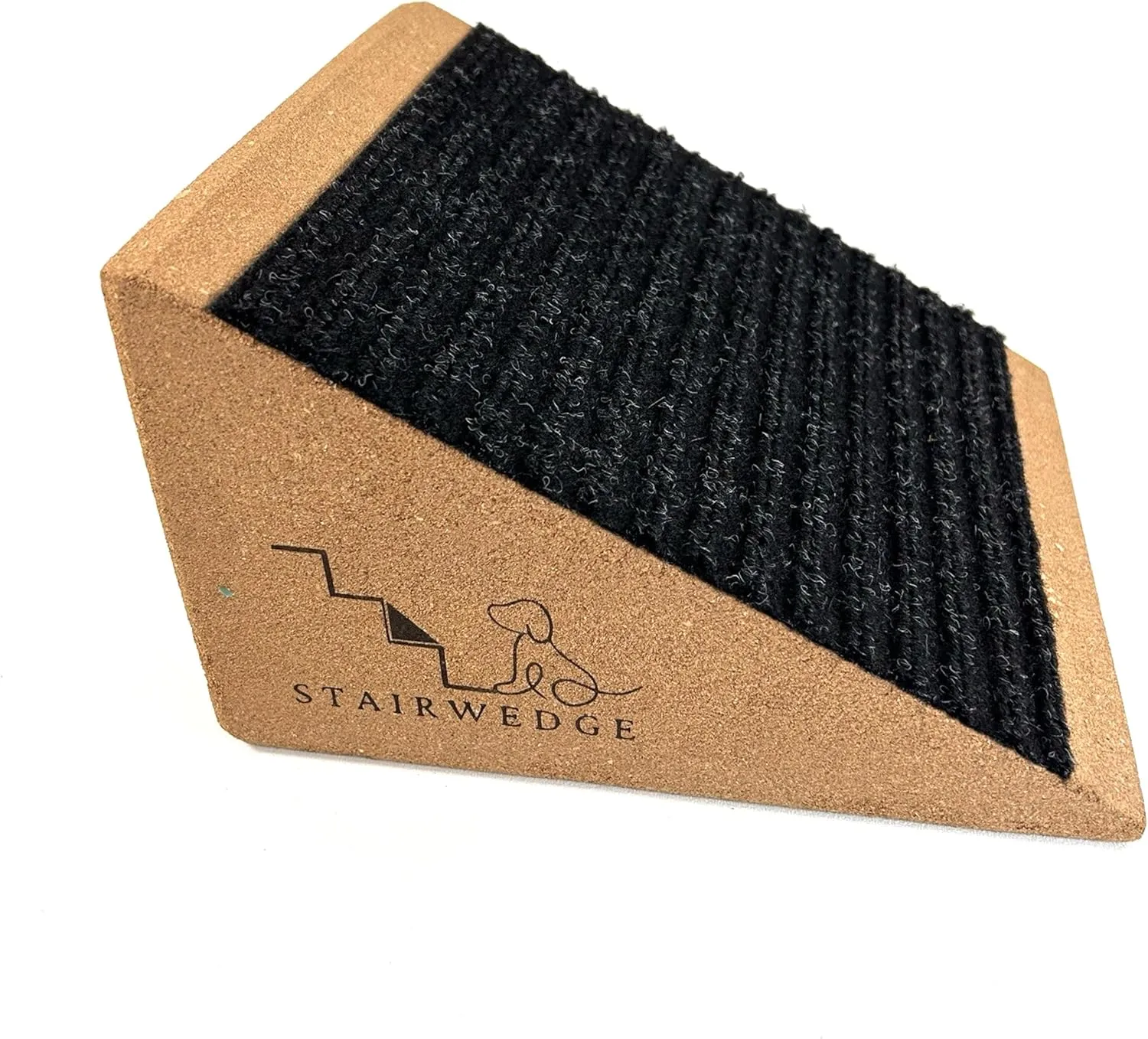 Original StairWedge - (Sold Out - Coming Soon) Ramp for Small Dogs Breeds - Carpet Surface for Dog Paws for Any Staircase - Wedge Shape Stair Ramp for Dogs and Pets - Multi-Patent Pending (1single)