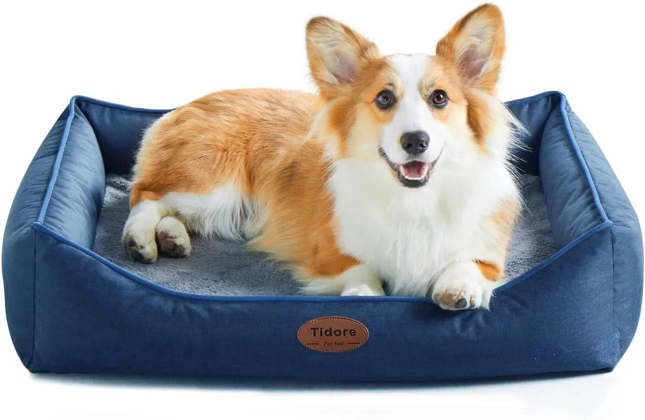 Orthopedic Dog Beds for Large Dogs, Durable Egg Crate Foam Sofa Dog Bed wit Washable Removable Cover,Waterproof Lining and Nonskid Bottom,Pet Bed for Medium Dogs L(31"x25"x7")