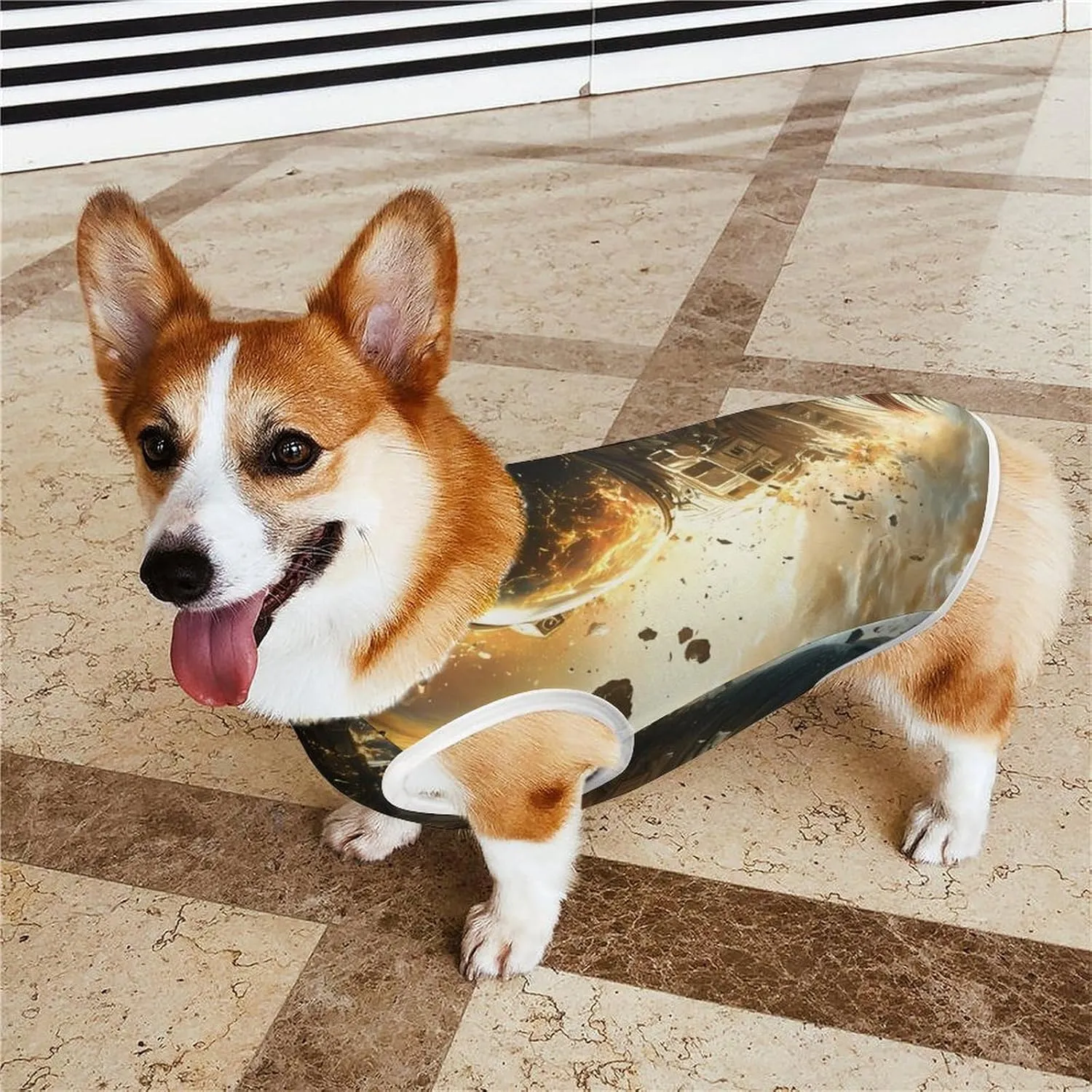 Outer-Space Cool Astronaut Dog Shirts Summer Pet T Shirts Sleeveless Pet Clothes Dog Vest Tank Tops for Dogs Cats S