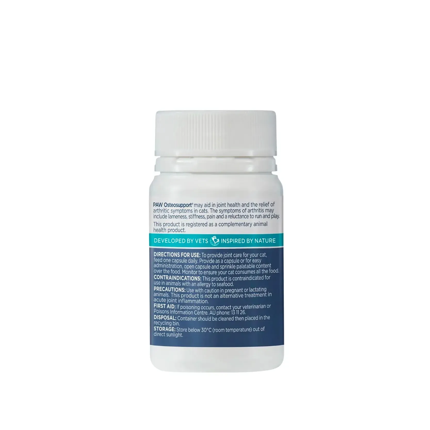 PAW - Osteosupport (Joint Supplement for Cats) 60 Capsules