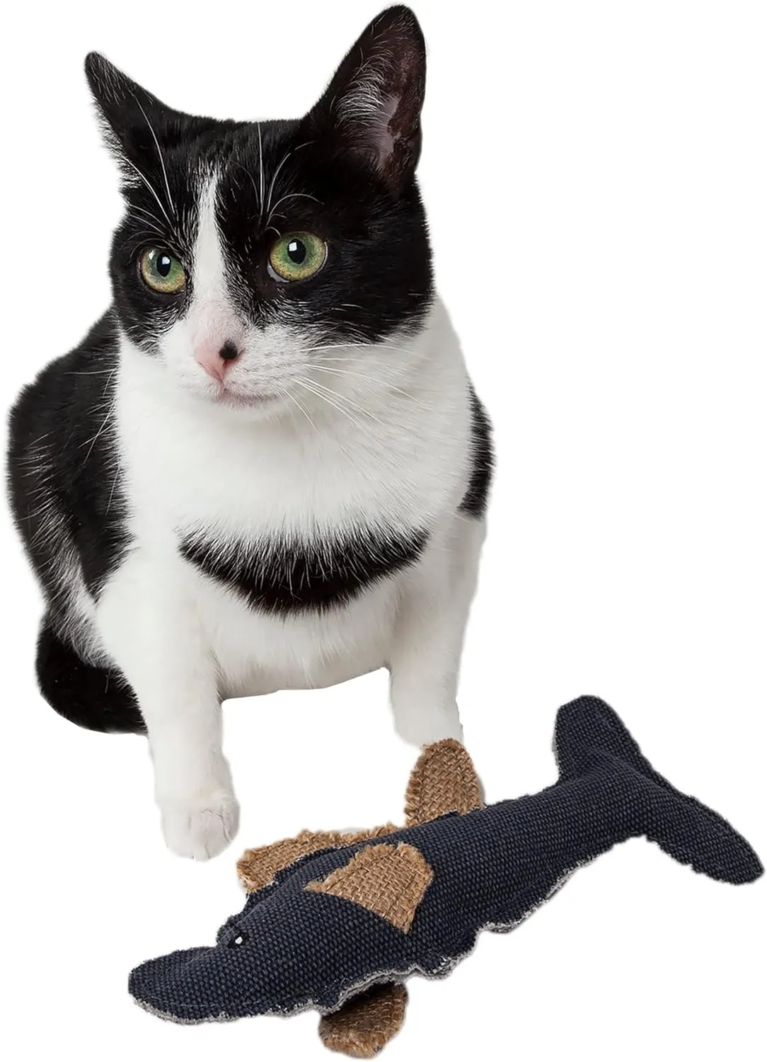 Pet Life  Durable Fish Plush Kitty Catnip Cat Toy
