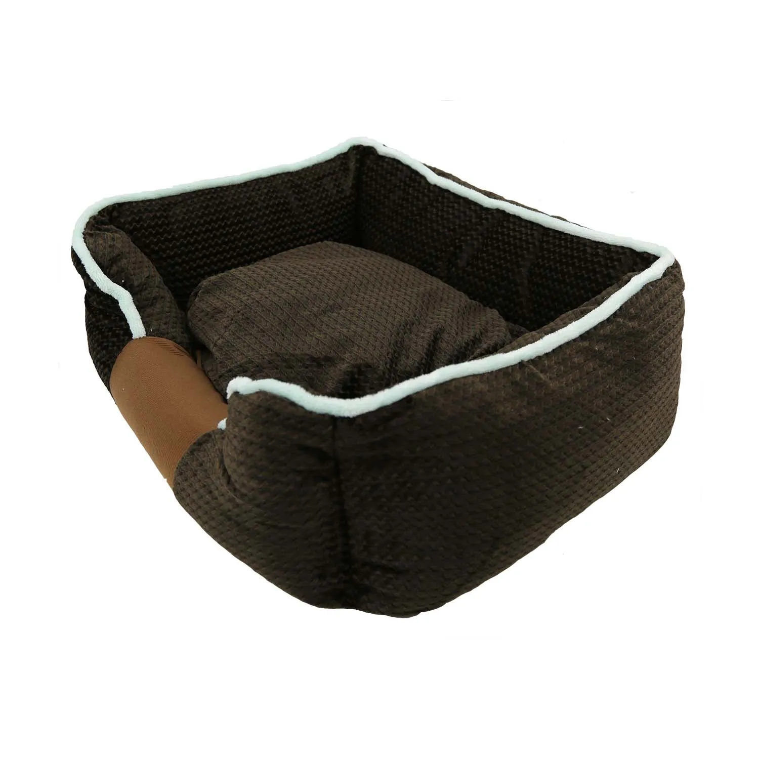Ps Ax Square Brown Pet Bed