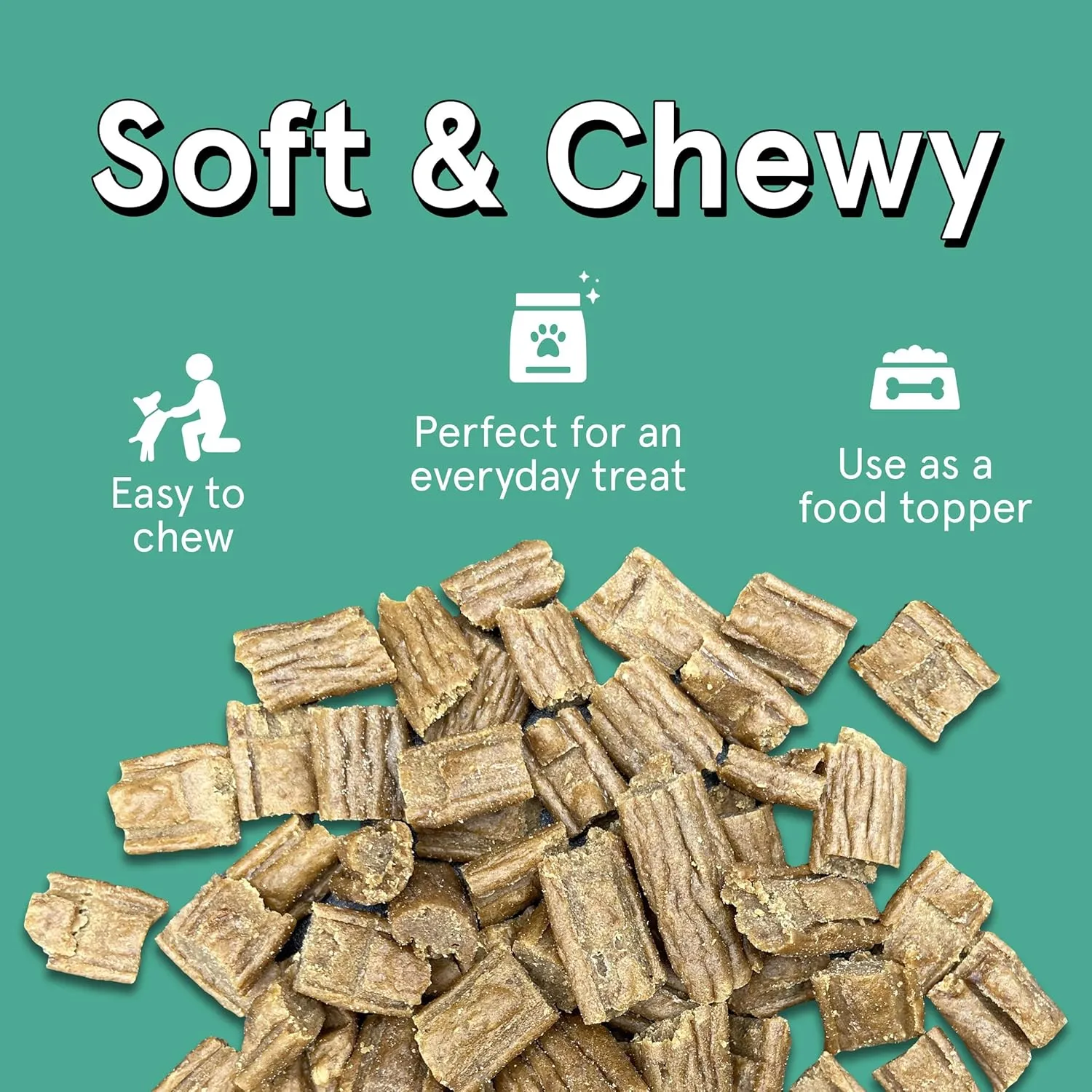 Real Meat Tiny Trainer Bites Dog Treats - 1lb of USA-Made Soft & Chewy Air-Dried Turkey Training Treats for Dogs & Puppies - All-Natural Grain-Free Dog Training Treats With Free-Range Cage-Free Turkey