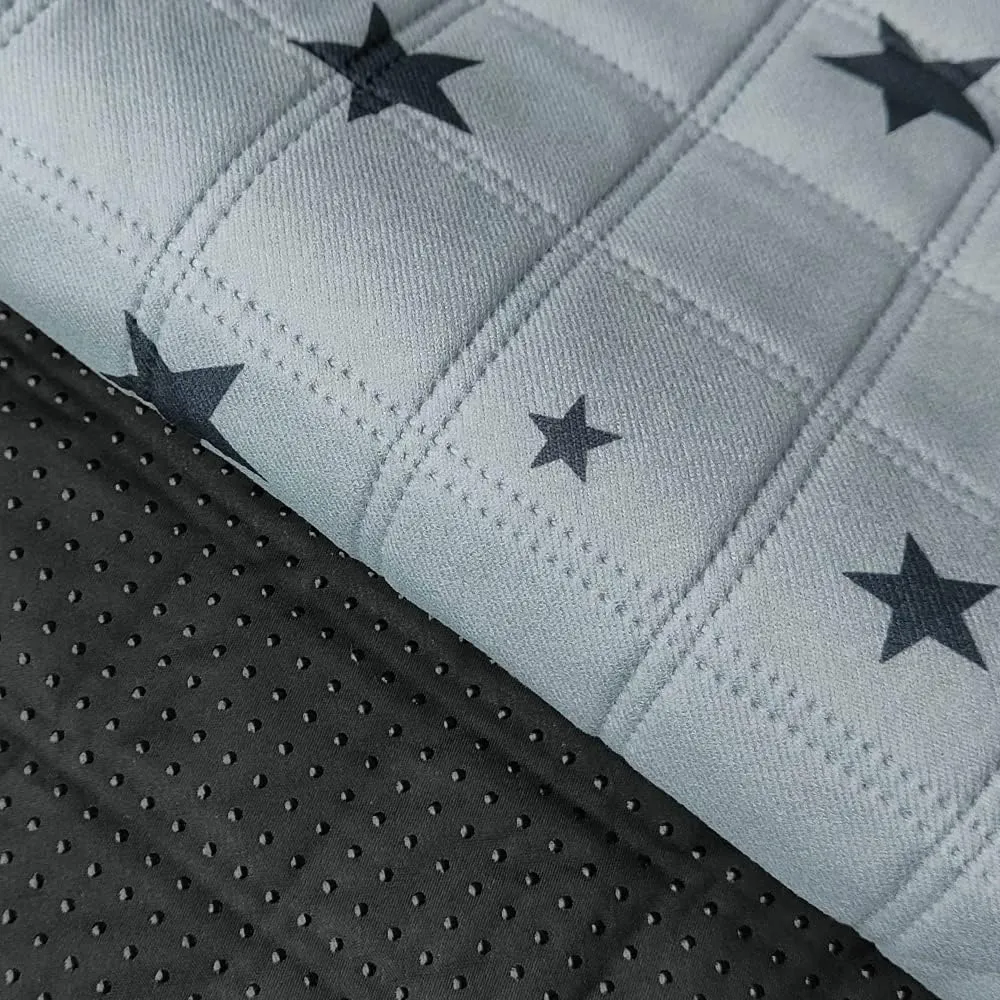 RIOUSSI Washable Pee Pads for Dogs, Reusable, Absorbent, Leakproof, Non Slip Pet Puppy Pads for Potty Training. Gray Stars, 18x24 Inch(4pack)
