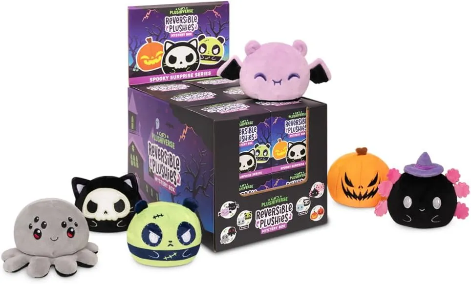 Teeturtle 3" Reversible Halloween Mystery Box Plushie - Spooky Surprise Series - Soft Cute Stuffed Animal Blind Box