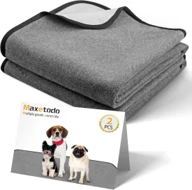 Washable Pee Pads for Dogs 48 X 48 Inch 2 Pack Reusable Pet Puppy Pee Pads Non Slip Super Absorbent Training Incontinence Pads for Puppies,Cats,and Incontinence for Home,Car,Bed,and Camping